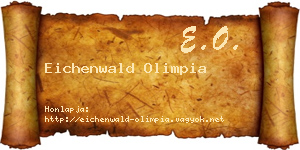 Eichenwald Olimpia névjegykártya